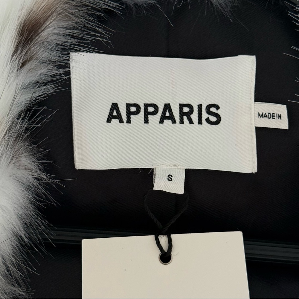 Luxury Brand New Apparis Gabrielle Maxi Coat. S size. Snow Leopard Print. - Picture 4 of 16